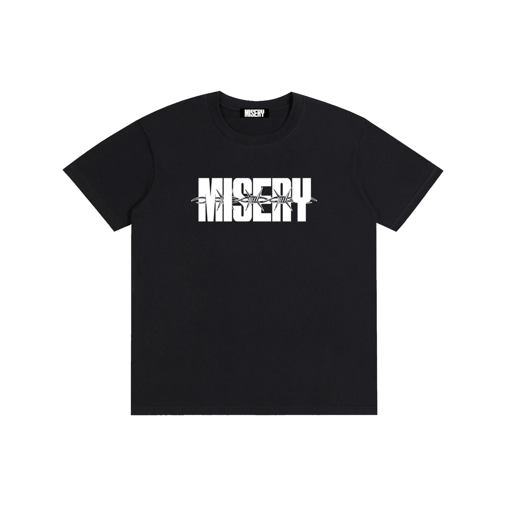 MISERY BARBED T - BLK