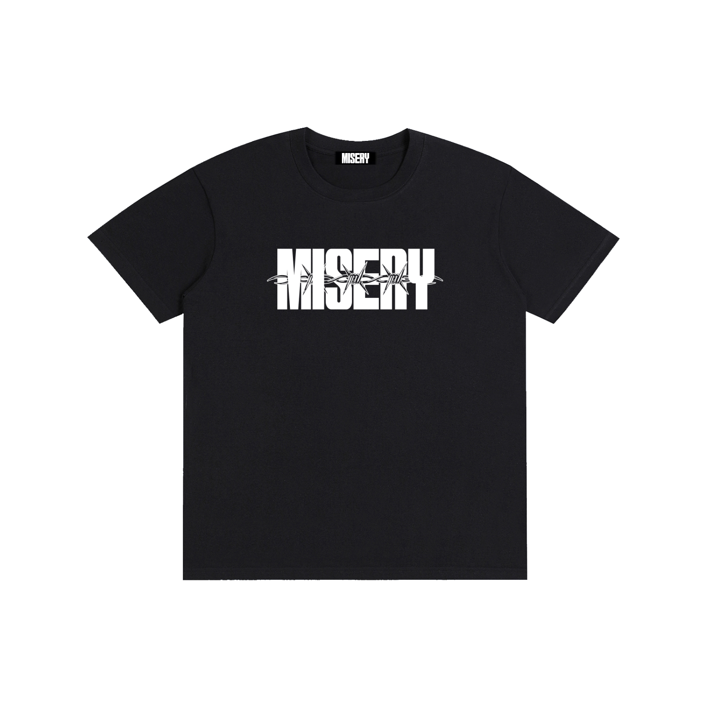 MISERY BARBED T - BLK