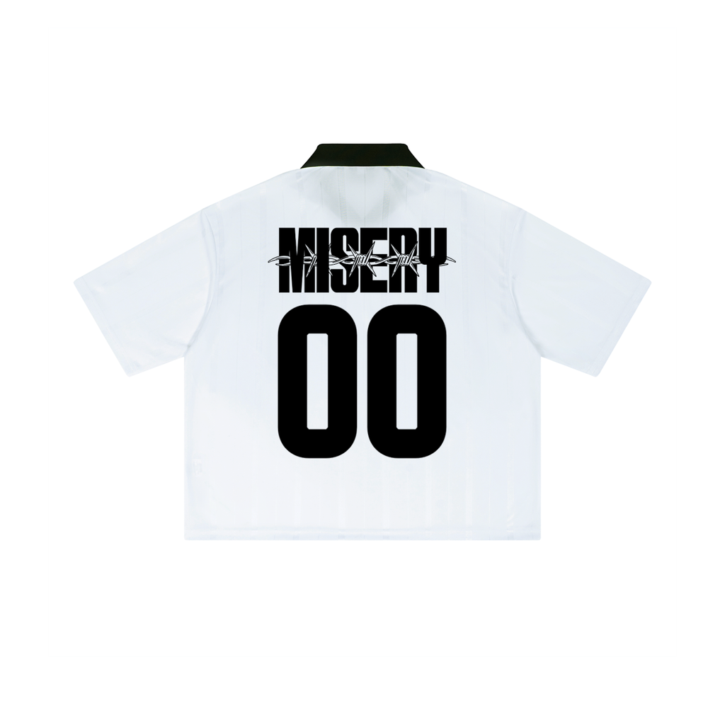 MISERY BARBED SOCCER JRSY - WHT