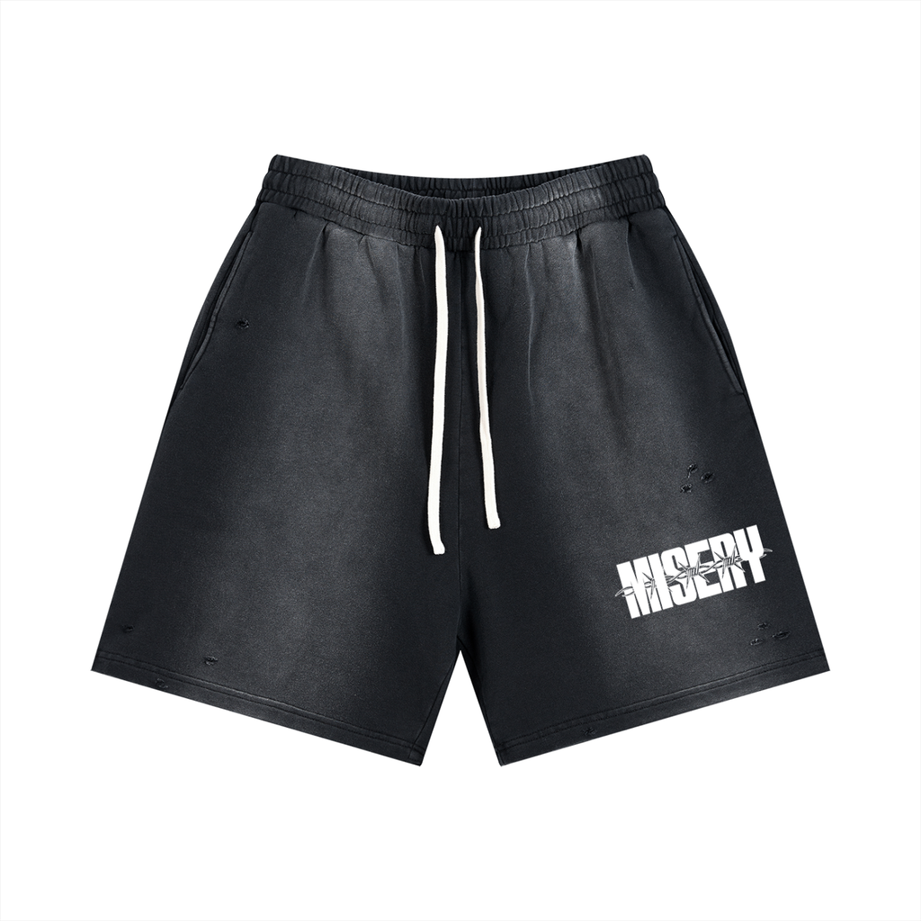 MISERY BARBED Shorts - FADE