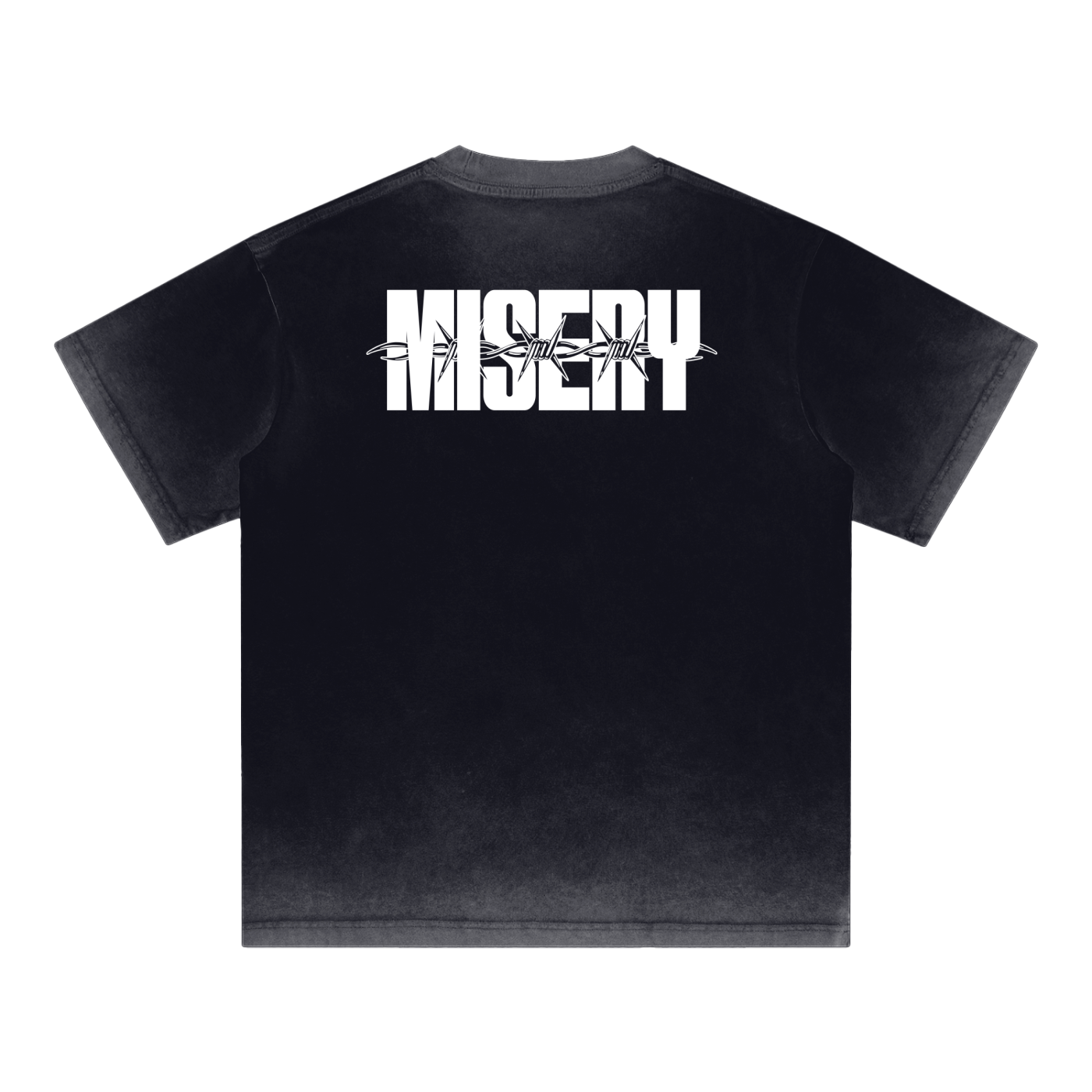 MISERY BARBED REVERSE DYE - BLK