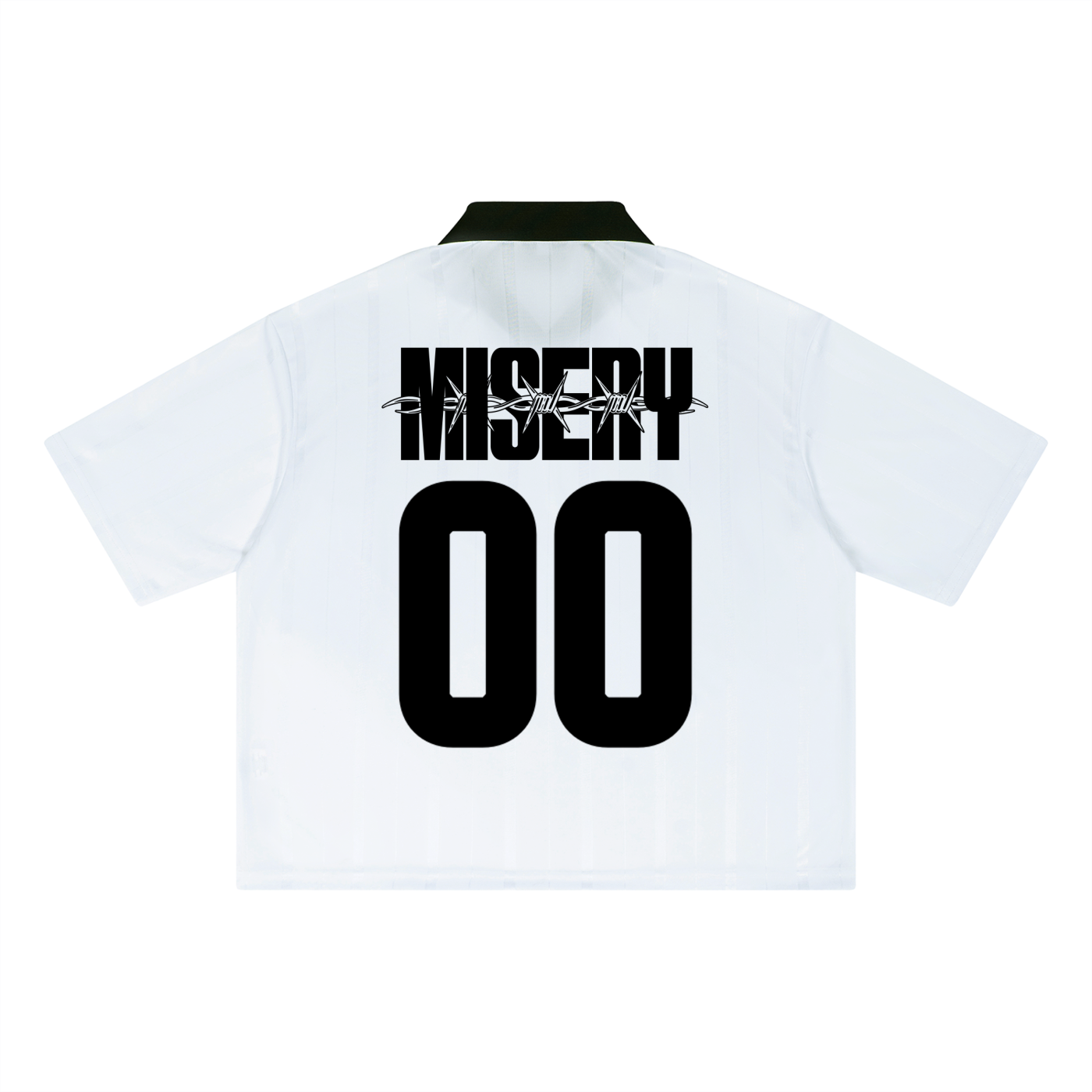 MISERY BARBED SOCCER JRSY - WHT