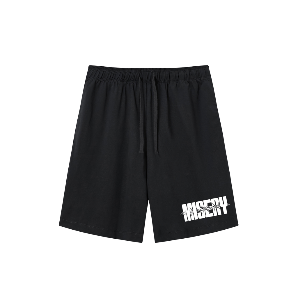MISERY BARBED SHORTS - BLK