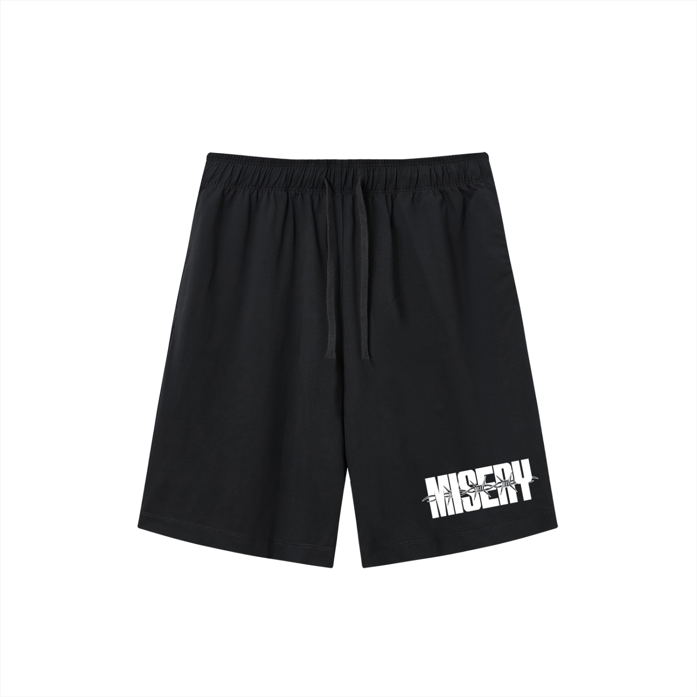 MISERY BARBED SHORTS - BLK